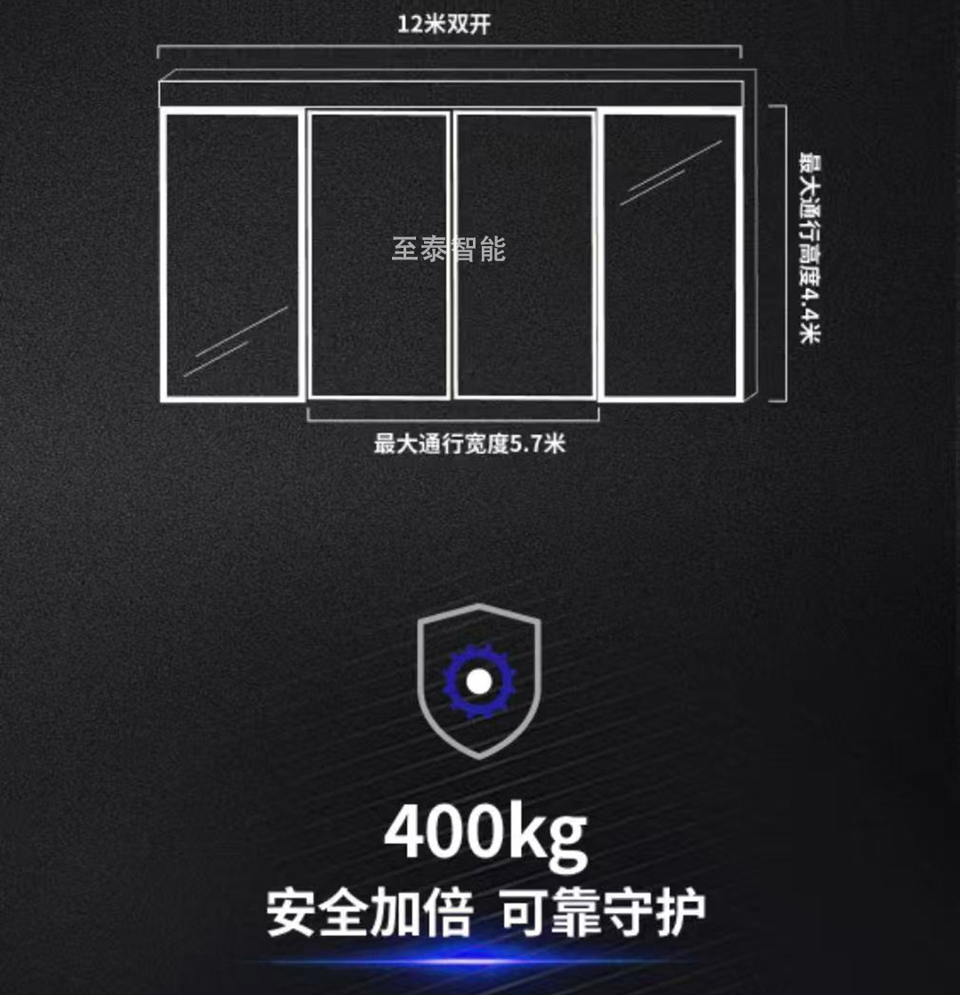 松下力帝400KG重型自动平移门机组